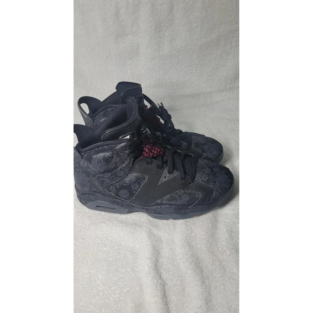 Jordan 6 Retro SD Triple Black Floral DB9818-001 Mens Size 9 Sneakers